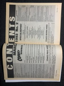 1993 COMIC SOURCE Marketplace Magazine #2 FN+ 6.5 Pitt / Swamp Thing