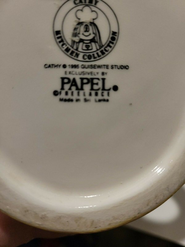 Cathy ceramic figural mug, Papel, SCARCE, comic strip character, Cathy Guisewite