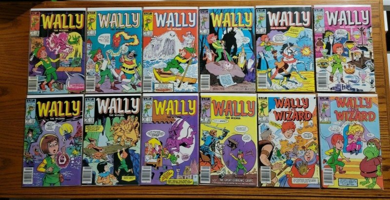 Wally The Wizard 1-12 Complete Newsstand Variant Set Run! ~ NEAR MINT NM ~ 1984