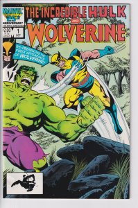 INCREDIBLE HULK AND WOLVERINE #1 (Oct 1986) VFNM 9.0! Hulk 180, 181 reprints!