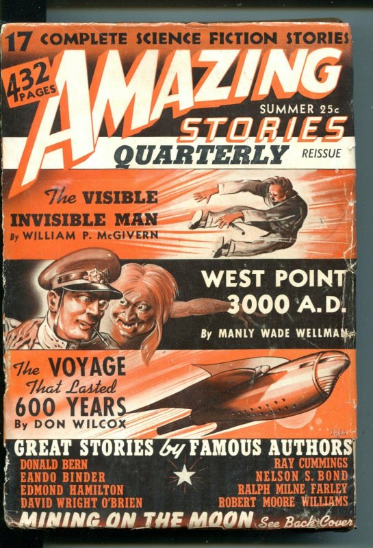 Amazing Stories Quarterly Pulp Summer 1941-CUMMINGS-FARLEY-WILLIAMS-HAMILTON