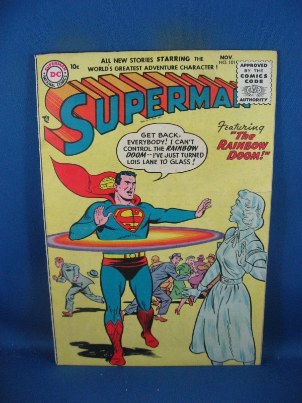 SUPERMAN 101 VG F RAINBOW DOOM DC 1955