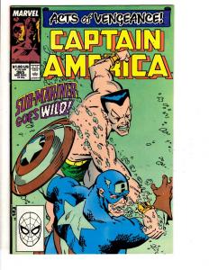 10 Captain America Marvel Comics # 361 362 363 364 365 366 367 368 369 370 DB1