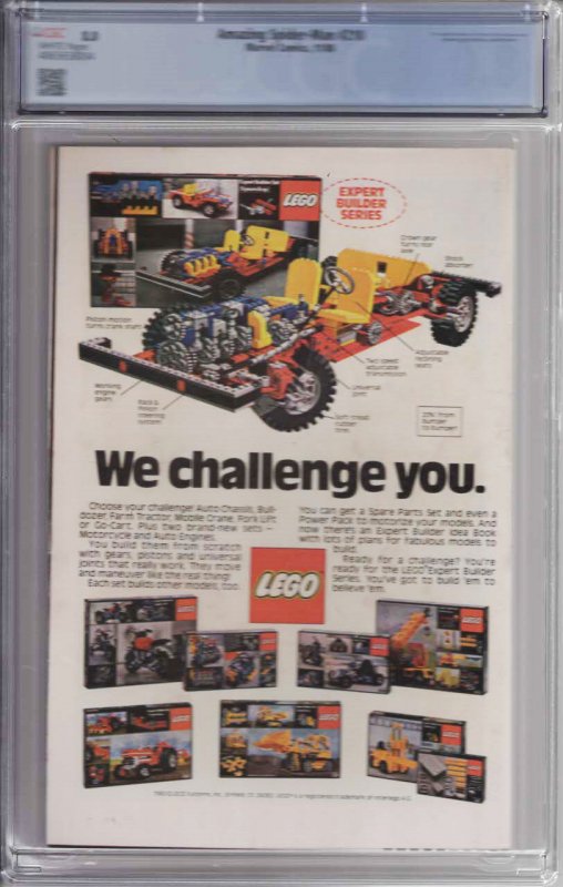 Marvel! Amazing Spider-Man #210! CGC 8.0! 1st Madam Web! 