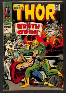 Thor #147 VG 4.0 vs Loki! Marvel Comics