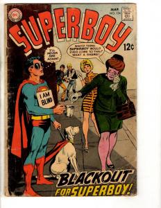 Superboy # 154 VG DC Comic Book Superman Supergirl Batman Flash Arrow Atom JS1
