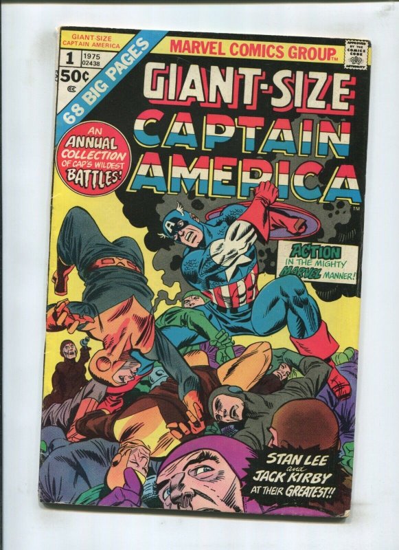 GIANT SIZE CAPTAIN AMERICA #1 (6.0) WILDEST BATTLES 1975