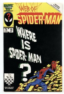 Web Of Spider-man #18 comic book Marvel Venom cameo VF