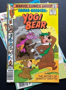 Yogi Bear #1 [Lot of 3 bks]  (1977) 1 App of Yogi in Marvel - Newsstand - VF