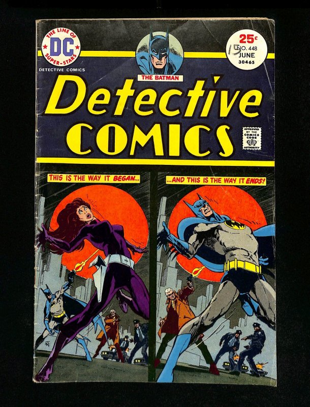 Detective Comics (1937) #448 Bedlam Beneath the Big Top! Jim Aparo Cover!