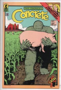 CONCRETE #6, VF/NM, Paul Chadwick, Dark Horse, 1987, more Dark Horse in store