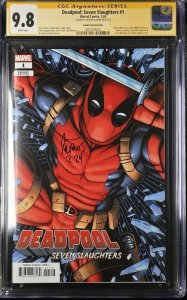 Deadpool : Seven Slaughters (2024) # 1 (CGC 9.8 SS) Signed Arthur Adams *Variant