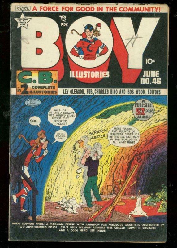 BOY COMICS #46 1949-CHARLES BIRO-BOB WOOD-MAURER FN-