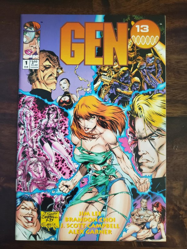 Gen 13 1 1st cover art by J. Scott Campbell