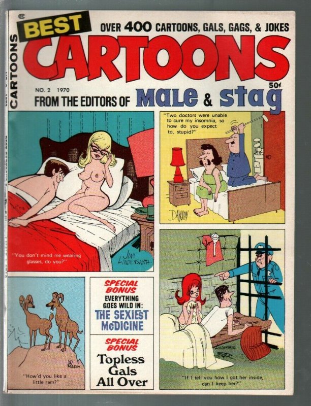 Best Cartoons #2 1970-Marvel-Bill Ward's Pussycat Cartoon-gags-FN/VF