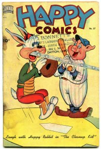 Happy Comics #37 1949 Frazetta- Golden Age Funny Animals  baseball cover FAIR