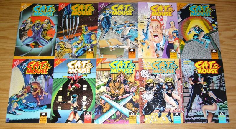 Cat & Mouse #1-18 VF/NM complete series - aircel comics - roland mann & byrd set