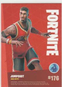 Fortnite Jumpshot 176 Rare Outfit Panini 2019 trading card series 1