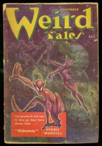 WEIRD TALES NOV 1951-EVERIL WORRELL-FREAS COVER-PULP G-