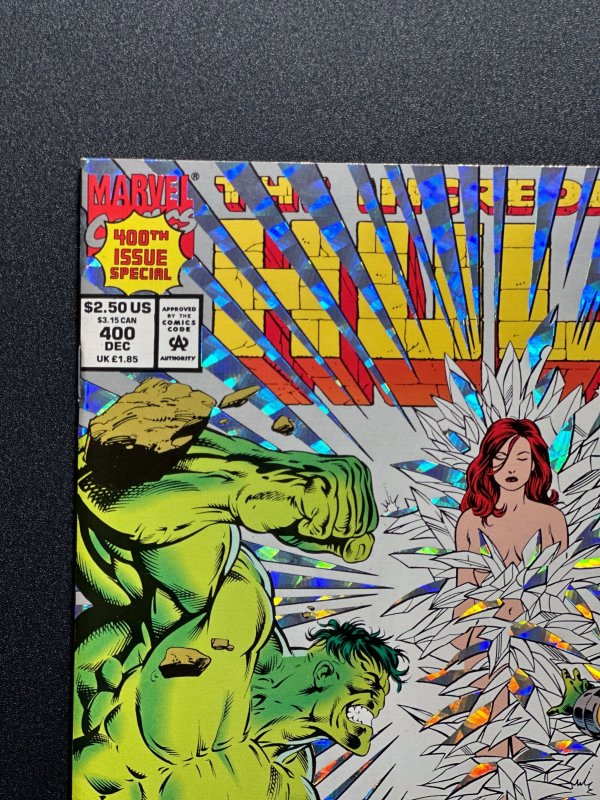 The Incredible Hulk #400 Second Print Cover (1992) Foil Crv - VF/NM