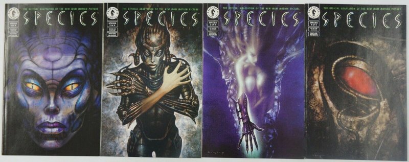 Species #1-4 VF+ complete series adapts the movie - john bolton set 2 3 lot