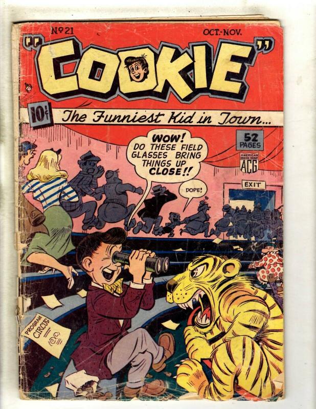 Cookie # 21 VG- Golden Age ACG Comic Book Funny Animal Circus Kid JK1
