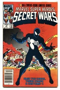 Secret Wars #8-1st Black Costume Spider-Man.-Newsstand variant