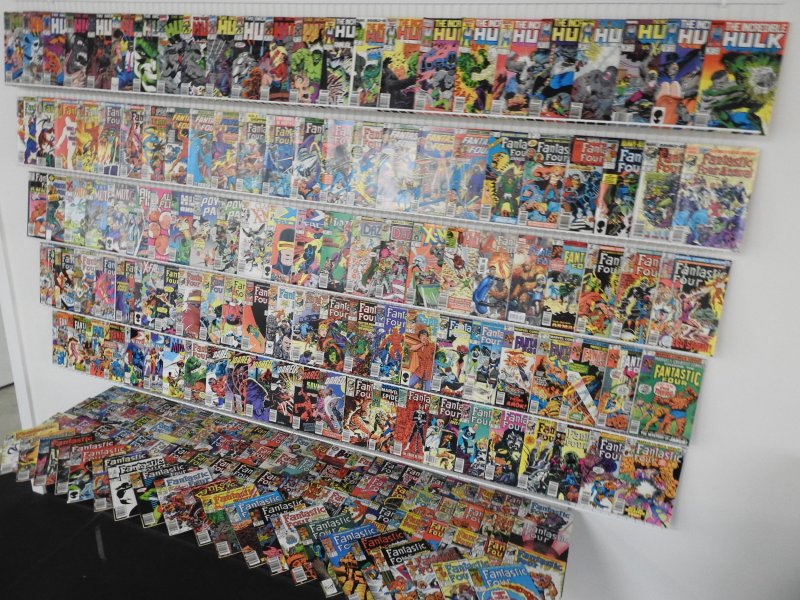Huge Lot 190+ Comics W/ Hulk, Fantastic Four, Daredevil+ Avg Fine+ Condition!!