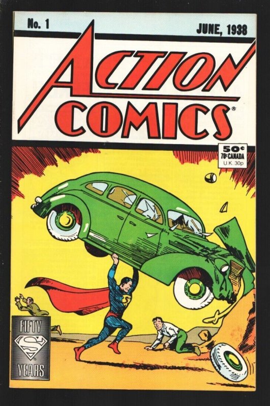 ACTION #1 1988 comic book -1st SUPERMAN REPRINT VF