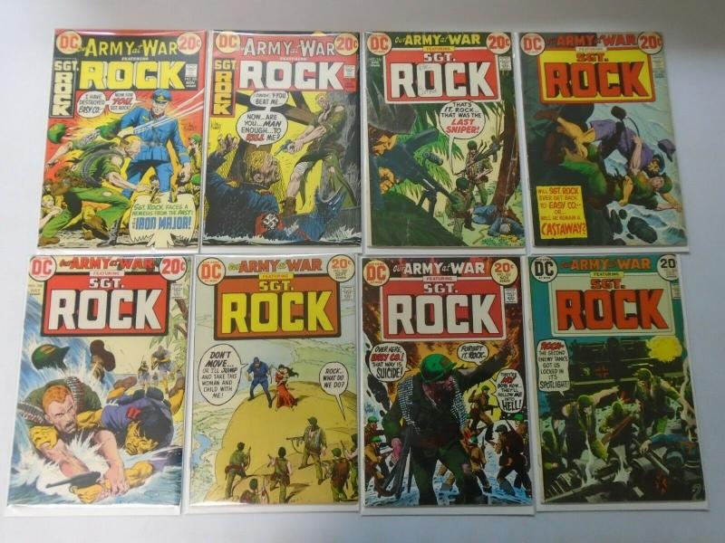 Bronze Age DC War Comics Lot Sgt. Rock From:#251-301, 29 Diff. Avg 5.0 (1971-76)