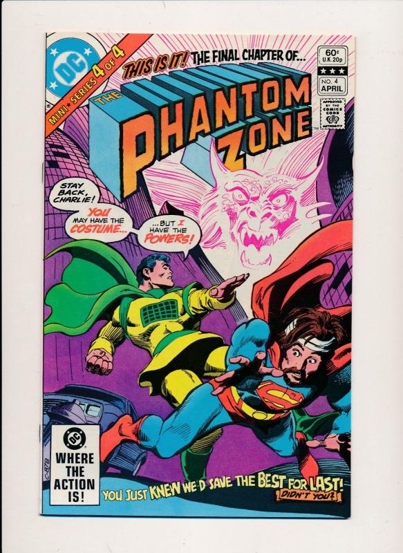 DC SUPERMAN in THE PHANTOM ZONE complete mini series #1-4 VF+ (HX683)