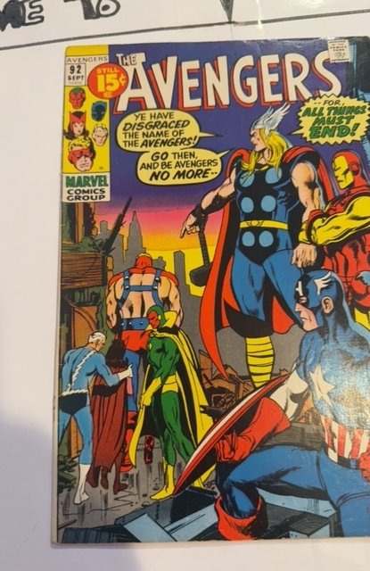The Avengers #92 (1971)the avengers all things must end