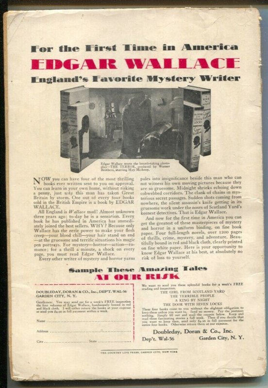 West 6/26/1929-aviation cover by HC Murphy-Hawk Of The Rio Grande-pulp thri...