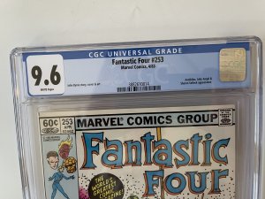 FANTASTIC FOUR #253 CGC 9.6 Newsstand - ANNIIHILUS APPEARANCE, NEW CASE (1983)