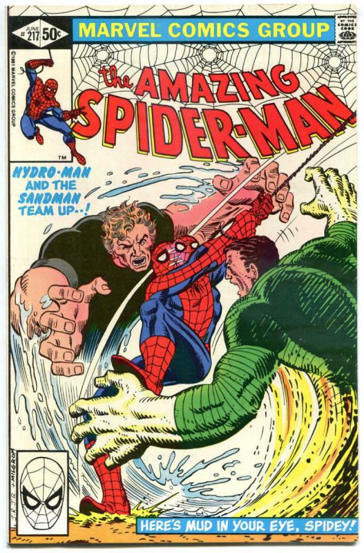 SPIDER-MAN #217, VF/NM, Amazing, Sandman, Hydro-Man, 1963, more ASM in store