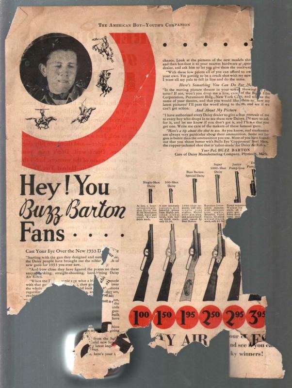 American Boy 5/1933-Organ grinder & monkey cover-pulp fiction-RCMP-P