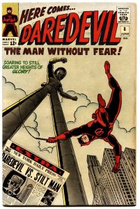 DAREDEVIL #8 1964 Marvel First appearance of Stilt Man High Grade