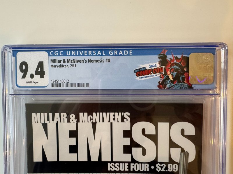 Millar & McNiven's Nemesis #4 CGC 9.4 (2011)