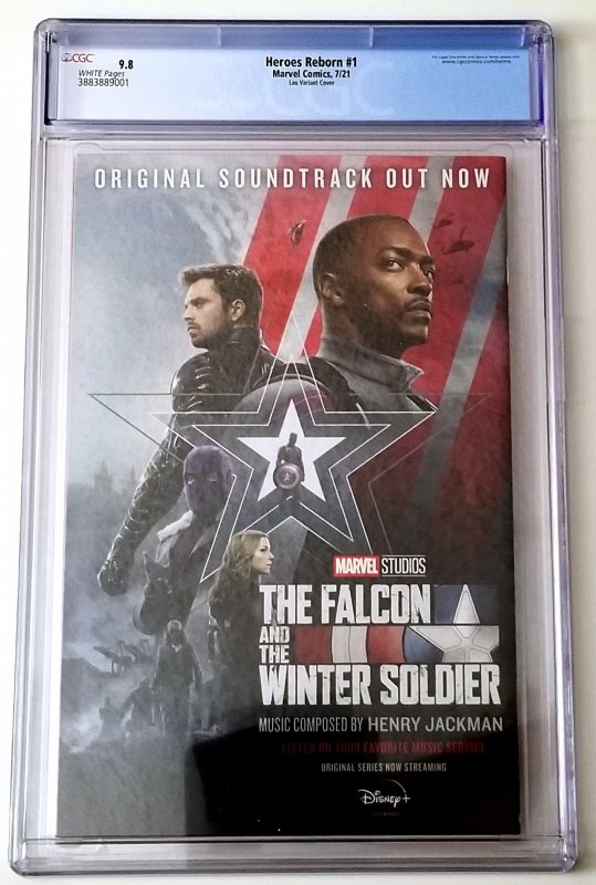 Heroes Reborn #1 Artgerm Variant CGC 9.8 White Pages FREE SHIPPING