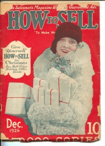 How To Sell 12/1926-Sales techniques and tricks-Pre-Depression-Al Jolson-Clas...