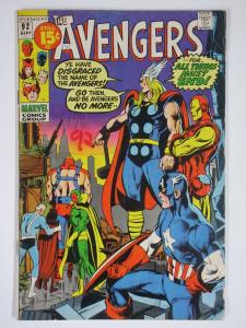 AVENGERS 92 September 1971 GGOD COMICS BOOK