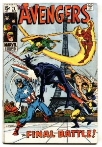 Avengers #71 comic book 1969-1st Invaders-key Issue-MCU COMIC BOOK