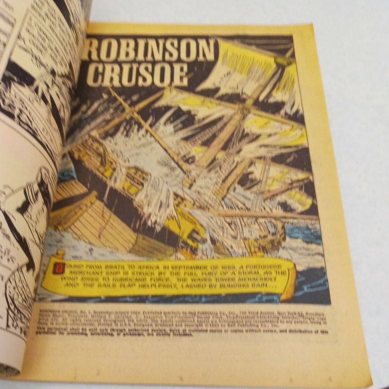 Robinson Crusoe #1 Dell comic book 1960s painted cover silver age movie classic