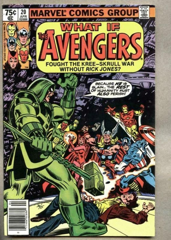 WHAT IF #20, VF, Avengers, Thor, Iron Man, Ronan, Kree, 1977 1980, Marvel