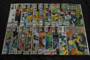 JUSTICE LEAGUE #1-113 + ANNUAL (6.5-9.2) COPPER LOT 1983-86