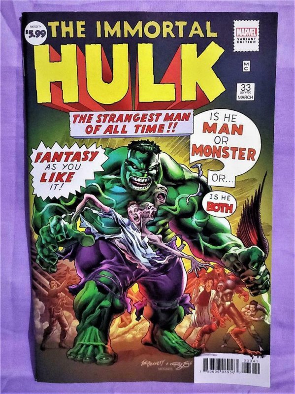 Al Ewing IMMORTAL HULK #33 Legacy #750 Variant 4 - Pack (Marvel, 2020)!