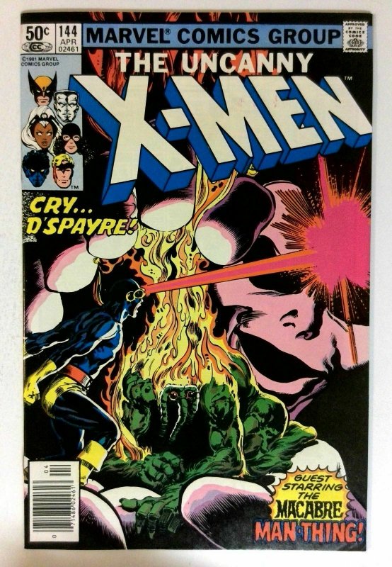 UNCANNY X-MEN #144  NM- High Grade Old  Marvel Xmen Comic Man-Thing Cyclops 