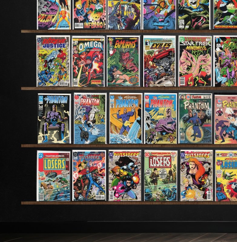 Huge Lot 150+ Comics with Fantastic Four, The Phantom, The Omega Men & More!