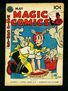 MAGIC COMICS #118 1949-DAGWOOD-BLONDIE-MANDRAKE-SECRET AGENT X-9   vg VG 