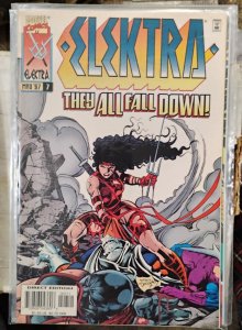 ELEKTRA #  7  1997  marvel disney daredevil  hand key ist machete